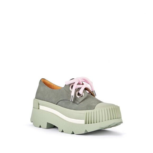 4NEW CCCCEES Leather Esker Era platform Loafers ash for women 1367mn - Picture 5 of 6